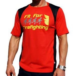 Laufshirt rot, "Fit for Firefighting" atmungsaktiv - Bild 1 von 1