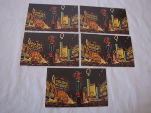 Vintage Post Cards Las Vegas Neveda - Golden Nugget, Horseshoe, Marty Robbins