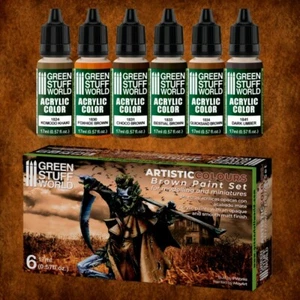 Green Stuff World Paint Set - Brown New - Picture 1 of 3
