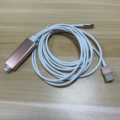 HDMI Mirroring Cable Digital Phone to TV HDTV Adapter For iPhone 12 XR 8 7 iPad - Image 1 of 4