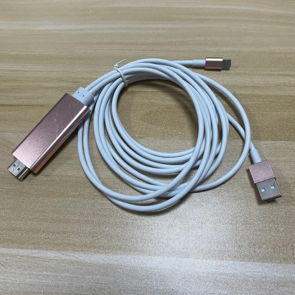 Adaptador HDMI Cable Espejo Teléfono Digital a TV HDTV para iPhone 12 XR 8 7 iPad Foto 1 de 4