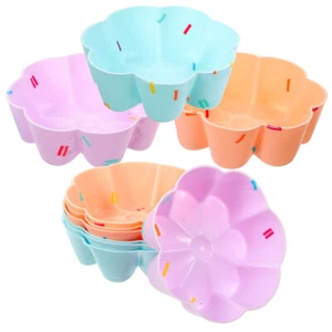 12 Pcs Backförmchen Aus Silikon Silikondessertformen Süße Backform - Bild 1 von 12