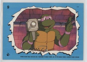 1990 Topps Teenage Mutant Hero Turtles Ireland Stickers Donatello #9 0c4