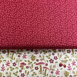 Makower Woodsy Cottage Collection' 100% Cotton Fat Quarter, Half or Whole Metre - Picture 1 of 3