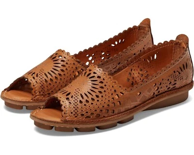 Spring Step Z5724* Camel Leather Brandal Loafers Flat Shoes Size US 10.5-11 M - Image 1 of 4