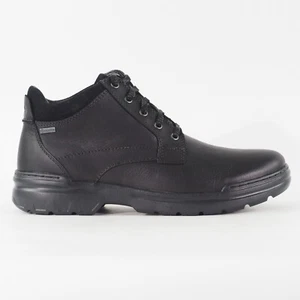 Herren Clarks Rockie 2 Gore Tex 21621 H Schwarz Leder Wandern Leicht Chukka Stiefel - Bild 1 von 7