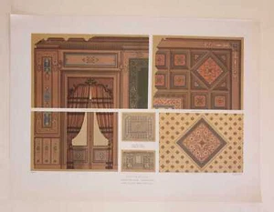 DALY Salle a Billard (Interior Design, 1988 Lithograph) - Foto 1 di 1