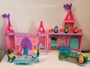 Fisher Price Little People Pink Dance Twirl Castle Aurora Flora Fauna Merriweath - Picture 1 of 12