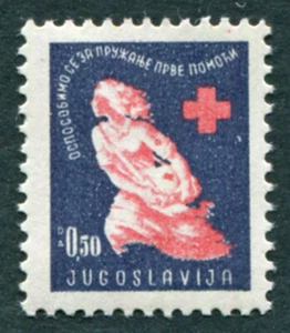 YUGOSLAVIA 1948 50p SG594 mint MH FG OBLIGATORY TAX Red Cross #A07 - Picture 1 of 1