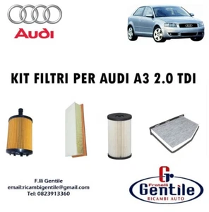 INSPEKTIONSPAKET 4 FILTER FÜR AUDI A3 2.0 TDI 103KW 140PS BIS 06/2006 BMM - Bild 1 von 1