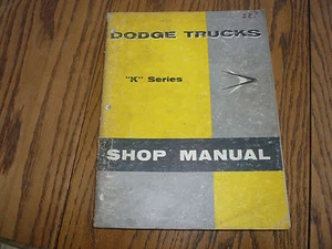 Dodge Truck K Series Shop Manual - OEM Vintage   D-15945 - Picture 1 of 3