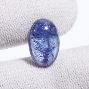 Tanzanite Cabochon Natural Gemstone December Birthstone 14x9x5mm 5.55cts - Picture 1 of 3