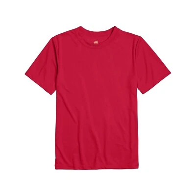 Boys Hanes Cool DRI Deep Red Polyester Performance T-Shirt Shirt Size XL NEW NWT - Image 1 of 4