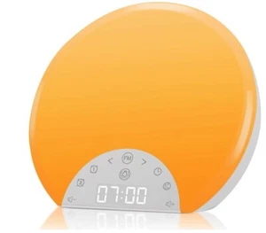 Sunrise Alarm Clock Wake Up Light For Kids Adults Heavy Sleepers With Dual Alarm - Picture 1 of 8