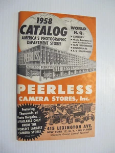 ORIGINAL 1958 PEERLESS CAMERA STORE CATALOG 88 PAGES. CAMERAS / SUPPLIES - Picture 1 of 6