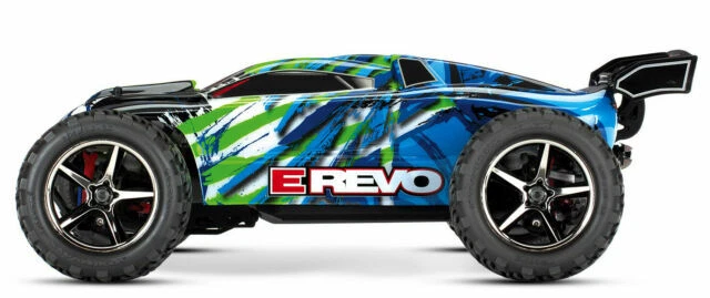 Traxxas 1/16 E-Revo Truggy/Stadium Truck - Green/Blue
