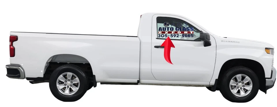 Chevrolet Silverado 1500 2019-2024 2D cabina estándar cristal delantero derecho DD13100GTN Foto 1 de 1