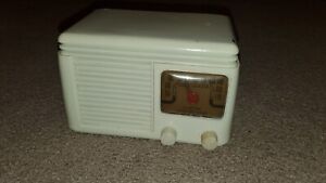 Radio tube bakélite midget vintage Meck modèle 4C7 - 1948
