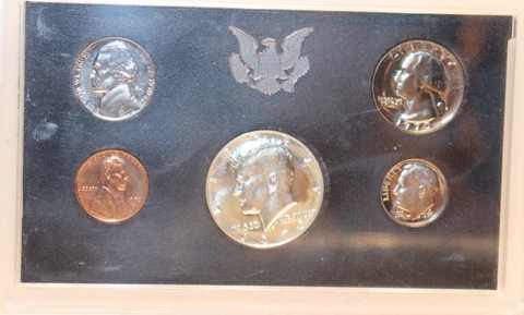 1970 US Proof Set Original Plastic No Box Cover