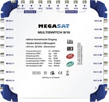 Megasat 0600153 Profiline Multischalter 9/16