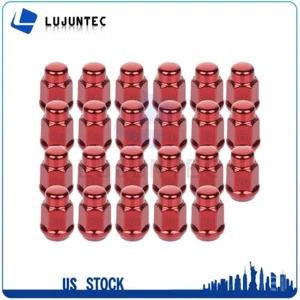 23 Pcs Red 1/2''-20 Wheel Lug Nuts 1.395'' Fits Jeep Grand Cherokee Commander - Picture 1 of 7