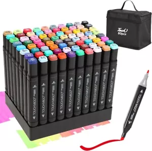 80 PCS Paint Marker Pens Permanent Art Rock Metal Glass Pebble Waterproof - Picture 1 of 12