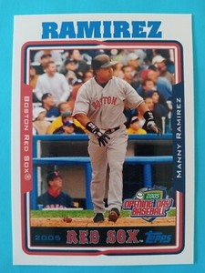 2005 Topps Opening Day #82 MANNY RAMIREZ Boston Red Sox BASEBALL CARD