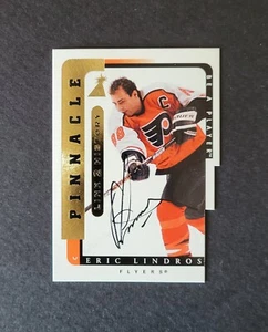 Eric Lindos signed Flyers 1996-97 Pinnacle Link 2 History Hockey Card - Picture 1 of 2