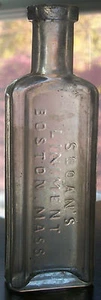 MUESTRA GRATUITA MED SLOAN'S LINIMENT BOSTON DÉCADA 1890 SORTEO A MANO TRANSPARENTE - Imagen 1 de 2