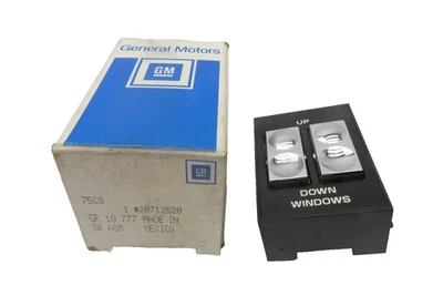 Interruptor maestro ventana puerta eléctrica GM NOS 20712520; 85-92 Buick Oldsmobile Foto 1 de 4