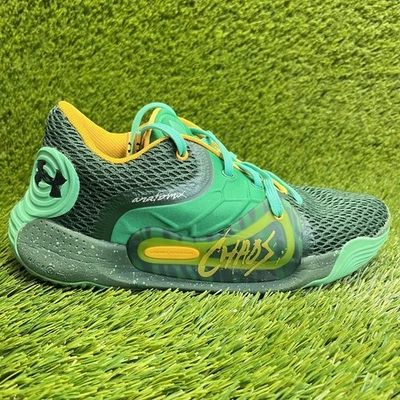 Under Armour Anatomix Spawn 2 Womens Size 8 Green Yellow Running Shoes Sneakers - Image 1 of 4