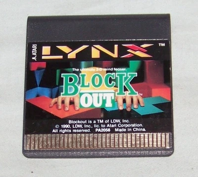 Block Out - Atari Lynx Game Cart only - 1992 - Image 1 of 2
