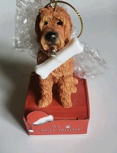 My Best Buddy Goldendoodle Ornamento para Perro Vacaciones de Navidad 3" Nuevo (D12) - Imagen 1 de 10