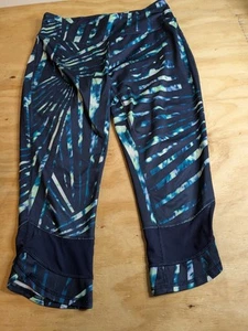 Tek Gear Juniors Leggings Sz MEDIUM Capri Athletic Pants Blue Yoga Pants - Picture 1 of 6