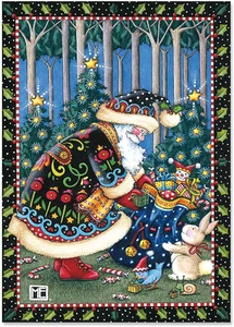 Mary'S Woodland Christmas Greeting Cards Set © Mary Engelbreit - Set of 18 Large - Picture 1 of 12