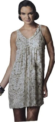 1980s Vena Cava Dress Ruffle Empire Min Smock Sundress Vogue 1229 Sewing Pattern - Image 1 of 3