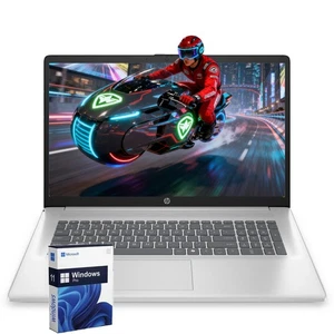 HP 17.3" Laptop computer Win11Pro 2.7 GHz~4.3 GHz Ryzen 5-7430U 16GB RAM 512GB - Picture 1 of 6
