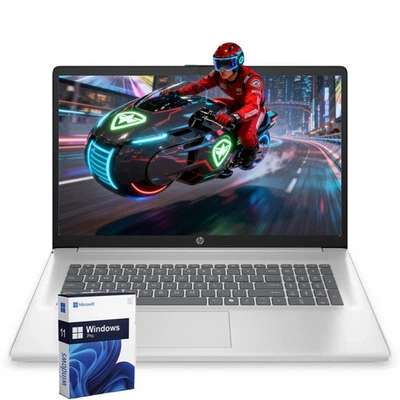 HP 17.3" Laptop computer Win11Pro 2.7 GHz~4.3 GHz Ryzen 5-7430U 16GB RAM 512GB - Image 1 of 4