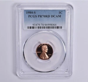 1984-S Lincoln Memorial Cent PR70 RD PCGS Blue Lbl *7389 - Picture 1 of 5