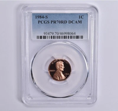 1984-S Lincoln Memorial Cent PR70 RD PCGS Blue Lbl *7389 - Image 1 of 4