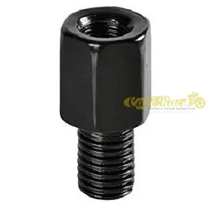 Reduction Mirrors With Thread By M8 Left A M10 Left Steel Black - Picture 1 of 2