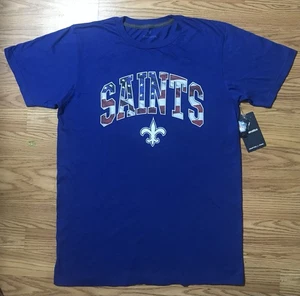 New Orleans Saints Fanatics NFL Salute To Service T-Shirt Mens M Blue NWT - Picture 1 of 9