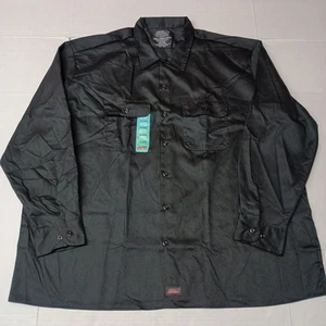 Camisa de Trabajo Dickies Esencial Manga Larga Para Hombre Talla 3XL Negra Control de Temperatura Nueva - Imagen 1 de 7
