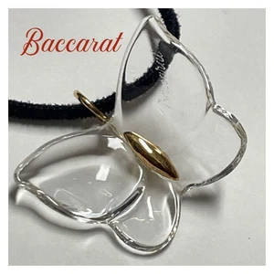 Collar Mariposa Baccarat Lujo Cristal Colgante Joyería Elegante C643 - Imagen 1 de 6