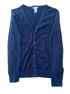 Girls Black Button Up Cardigan Sweater Size 11/12. Forever 21 Girls Brand - Picture 1 of 3