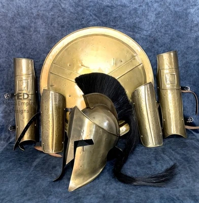 300 Spartan Set Armor Spartan Helmet, Shield, Leg, Arm , 300 Warrior Knight Cost - Image 1 of 3