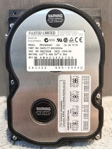 Fujitsu MPD3064AT 6.48GB IDE 3.5" Hard Disk Drive Black 06-1999 (UNTESTED) - Photo 1/4