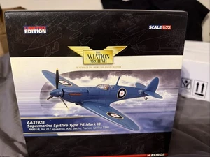 Corgi Supermarine Spitfire Type PR Mark IB 1:72 AA31928 1/72 Scale - Picture 1 of 3