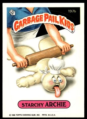Garbage Pail Kids Series 5 1986 #197b Starchy Archie - Image 1 of 2