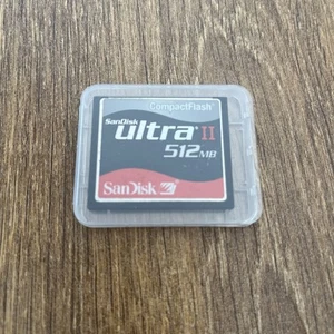 SANDISK ULTRA II 512MB COMPACT FLASH MEMORY CARD CF NIKON CANON - Picture 1 of 2
